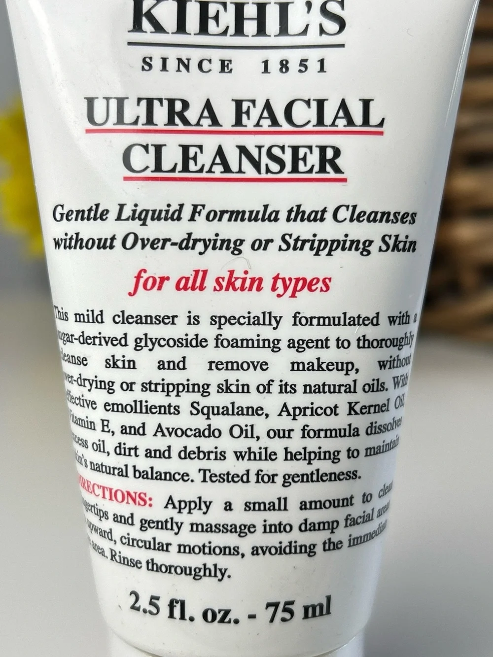 Kiehl's Ultra Facial Cleanser - For All Skin Types 2.5 oz New!